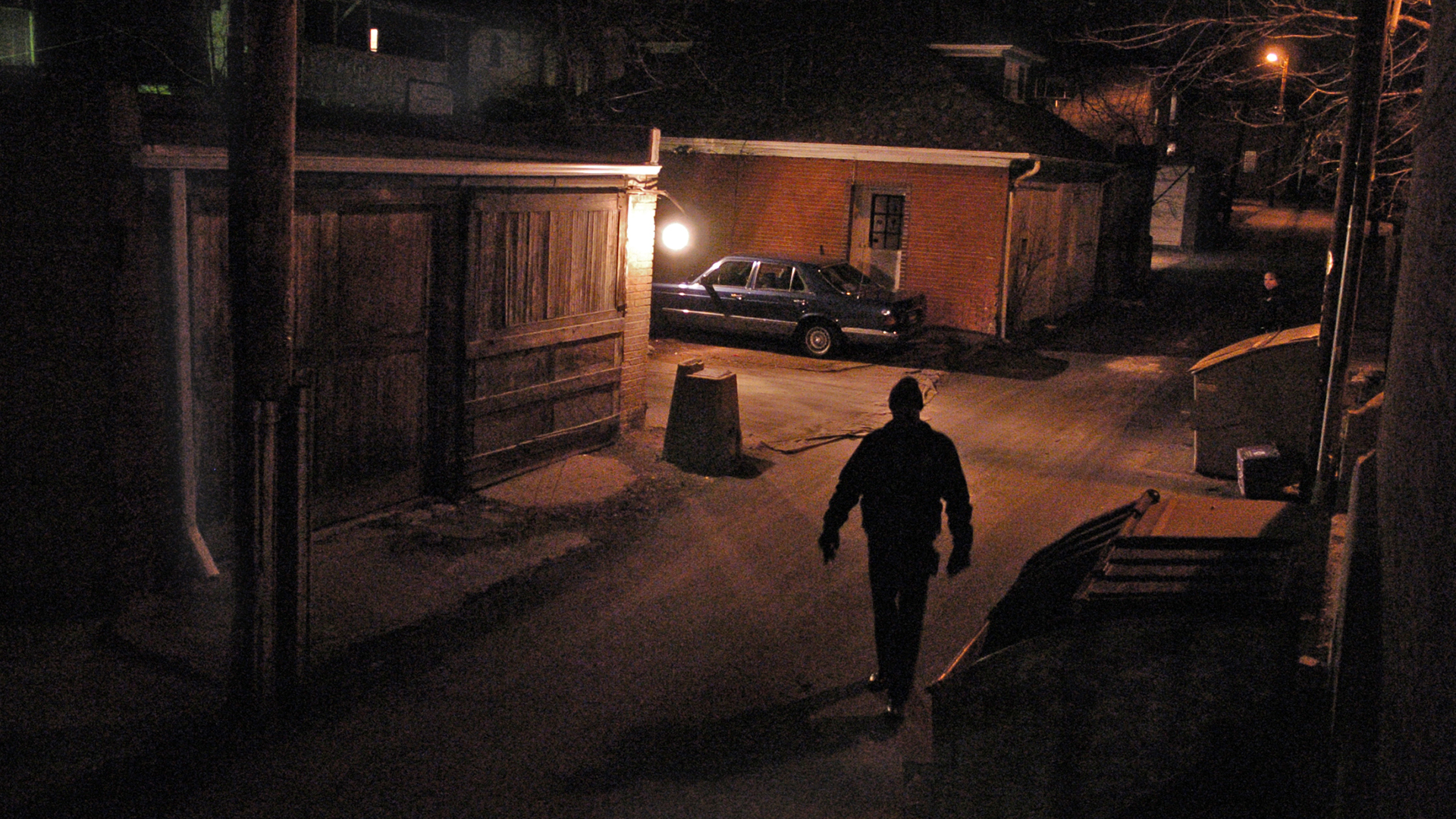 A dark alley on the 1000 block of Marion Street