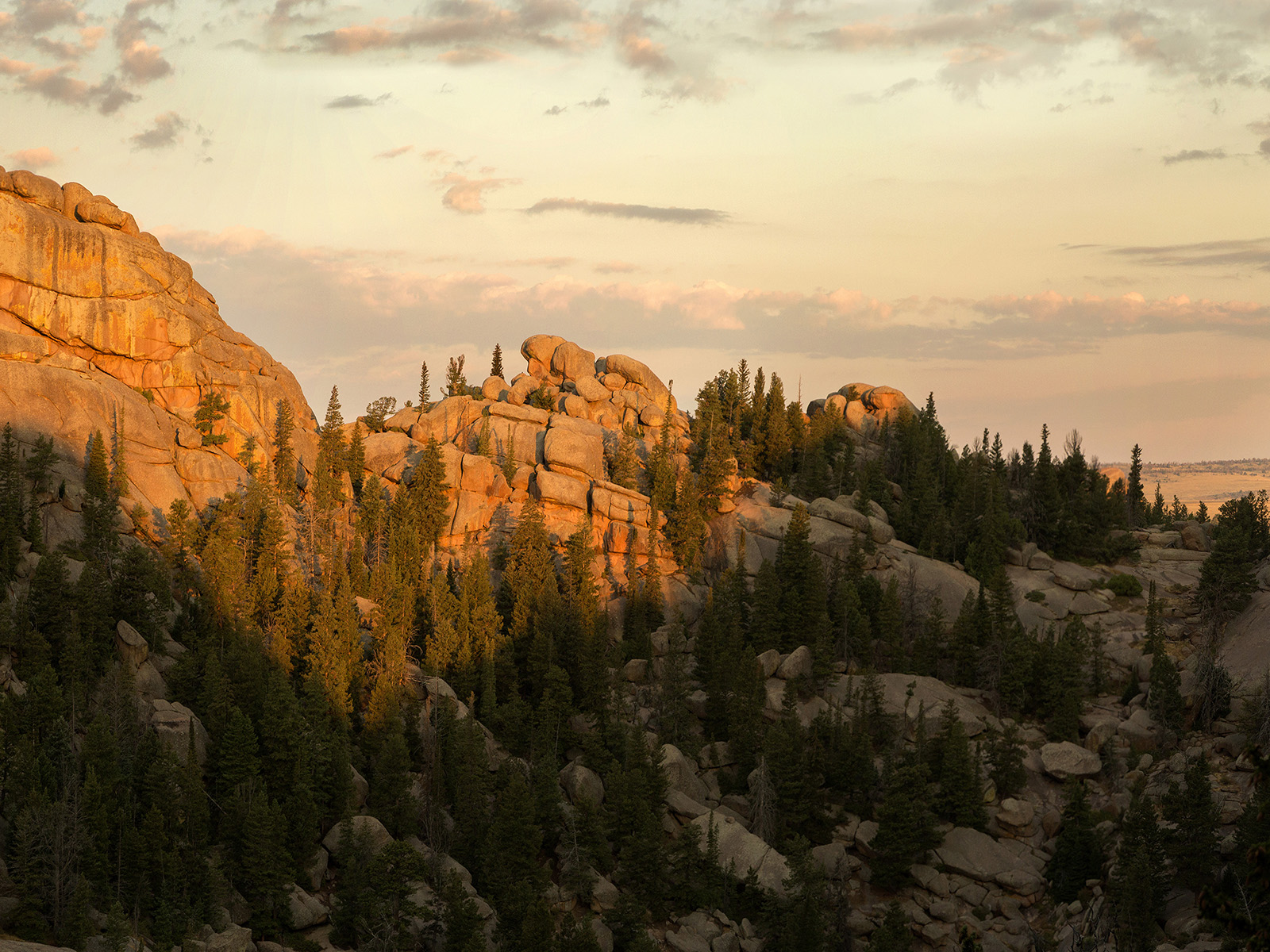 Rock formations on the Turtle Rock Trail in Laramie