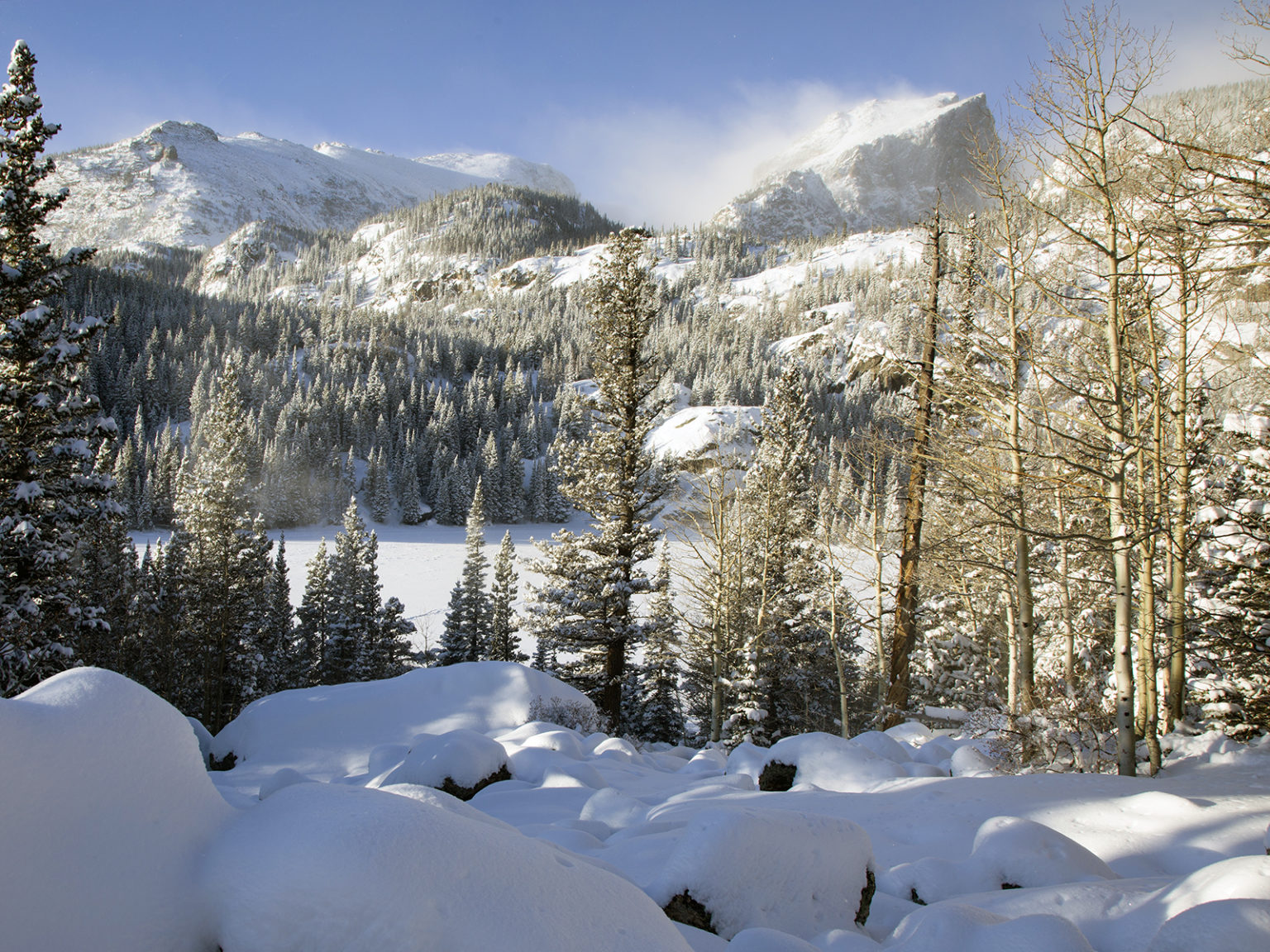 Bear Lake to Hollowell Park Snowshoe Hike 5280