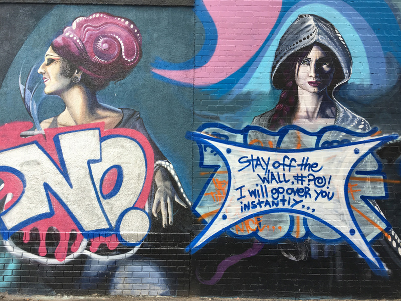 competing street art