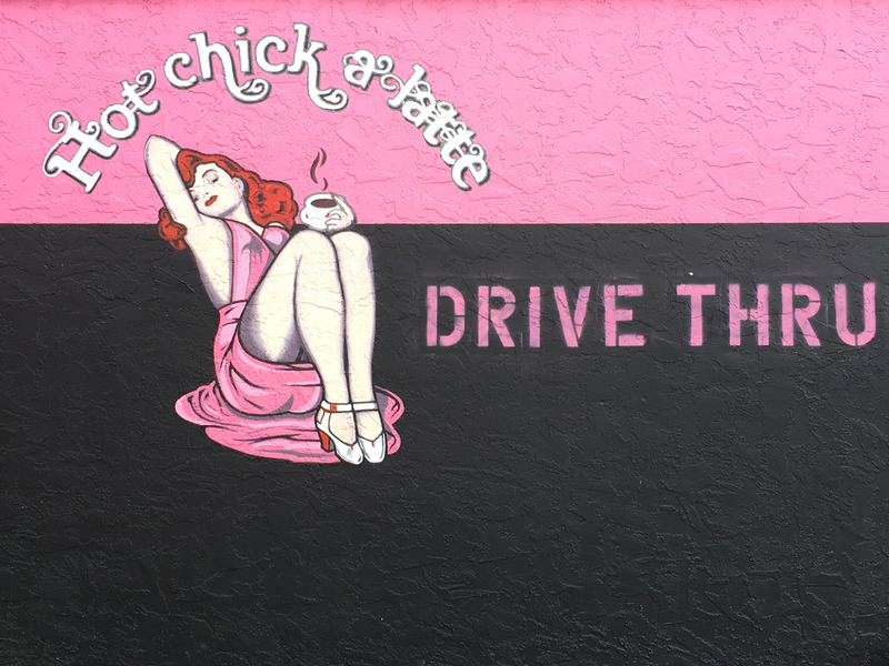 Hot Chick a Latte mural
