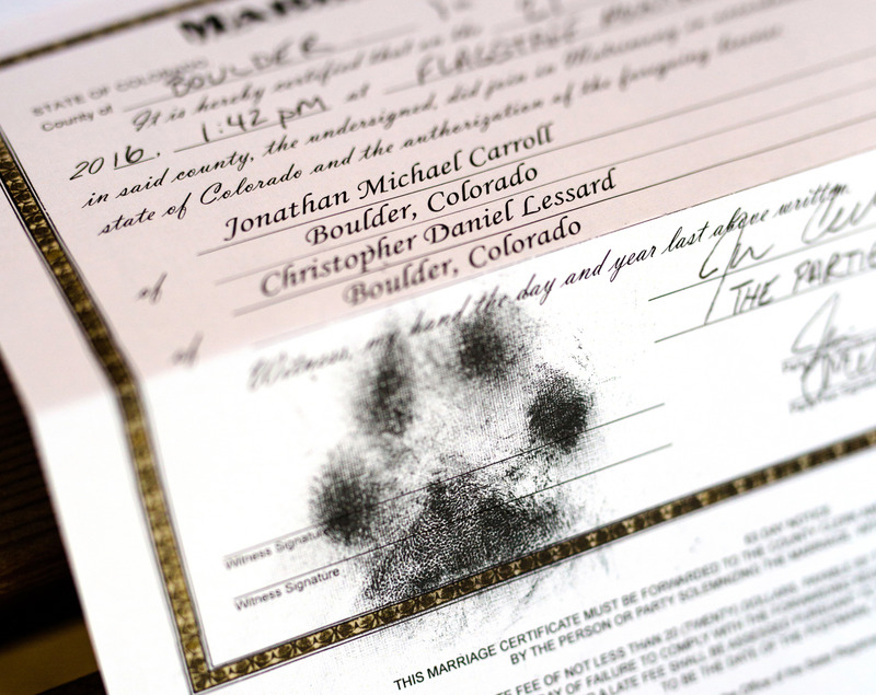 Oslo stamps marriage certificate