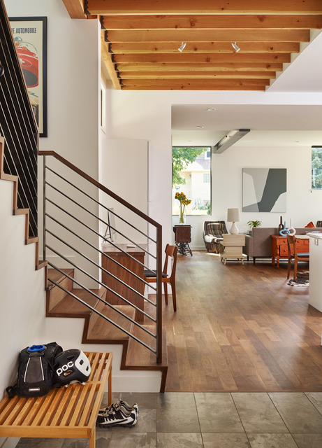 Boulder home stairway