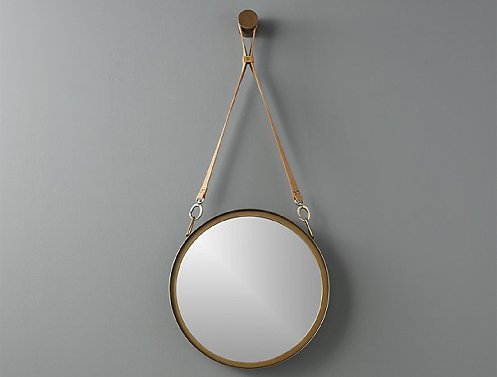Victor Leather Mirror