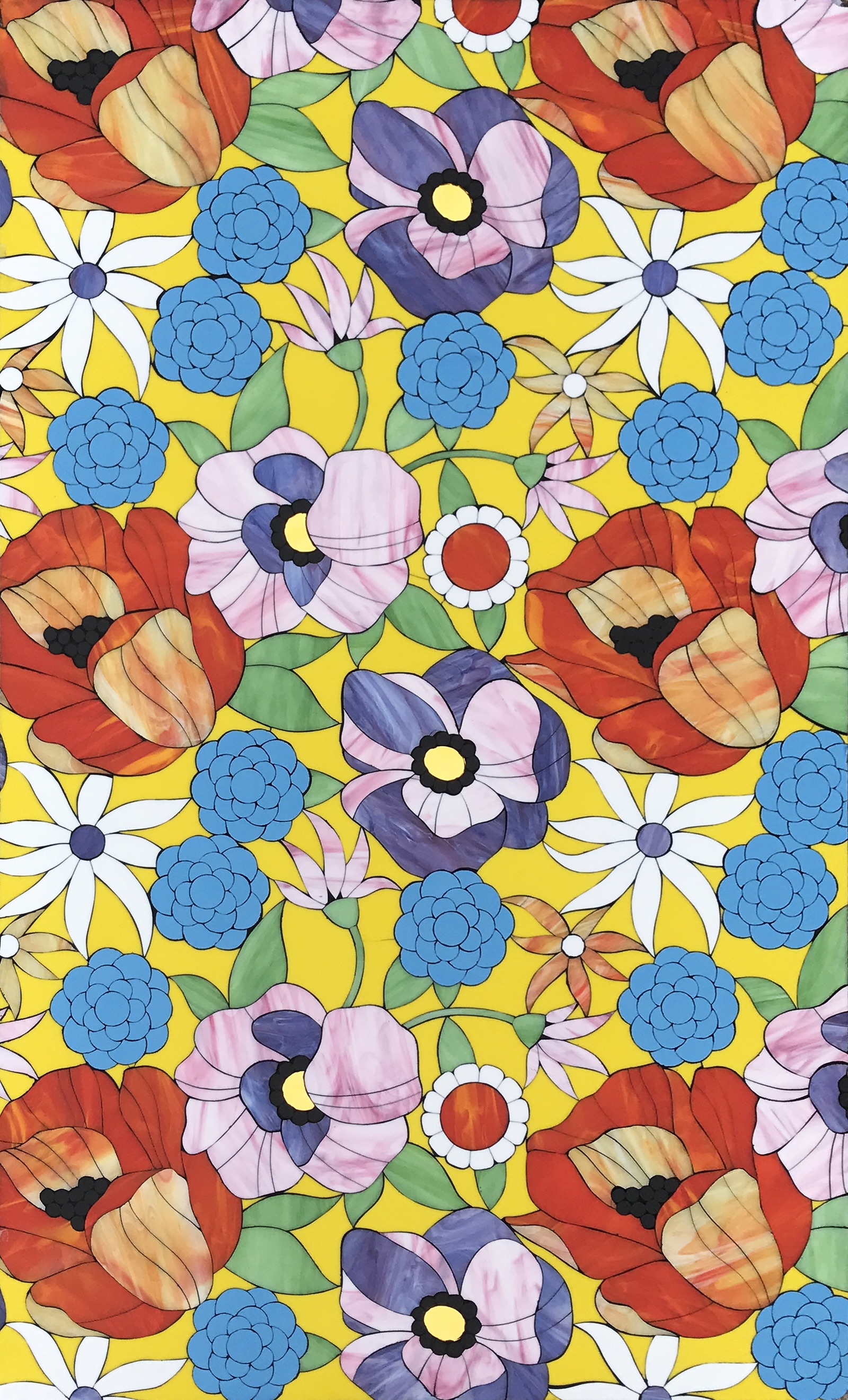 allison eden floral motif yellow