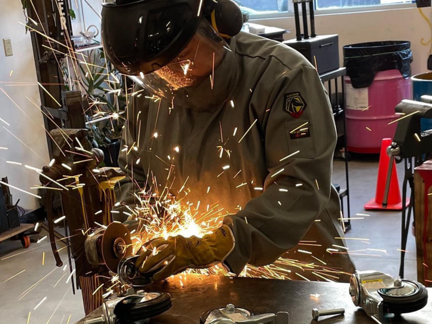 blacksmithing at Hardy & Fuller 