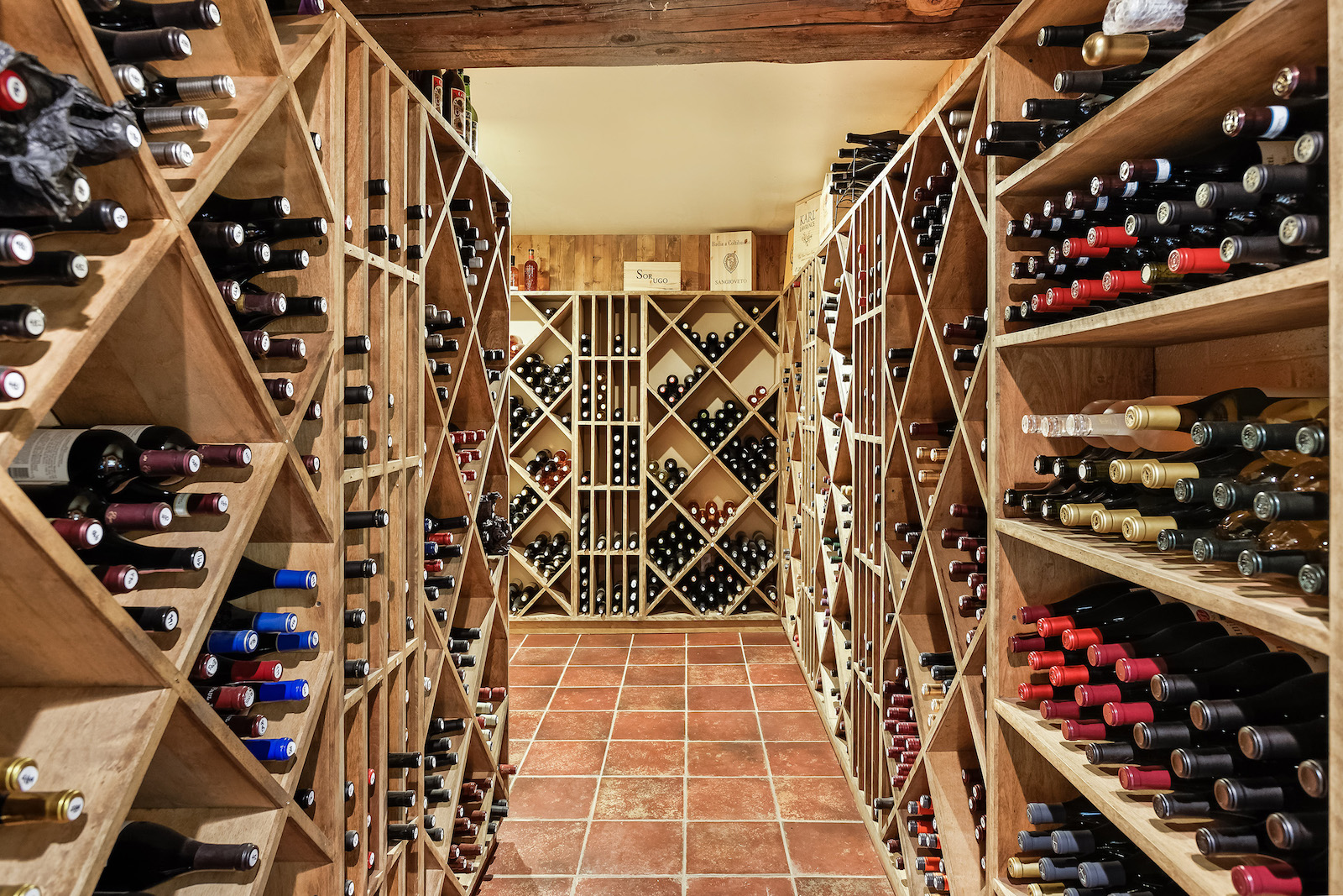 smith fork ranch wine cellar photo courtesy of Coldwell Banker Mason Morse