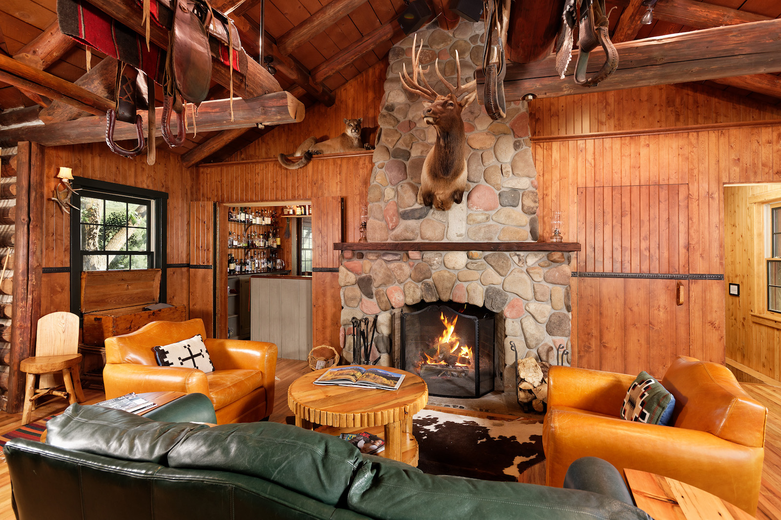 smith fork ranch living room Photo courtesy of Coldwell Banker Mason Morse