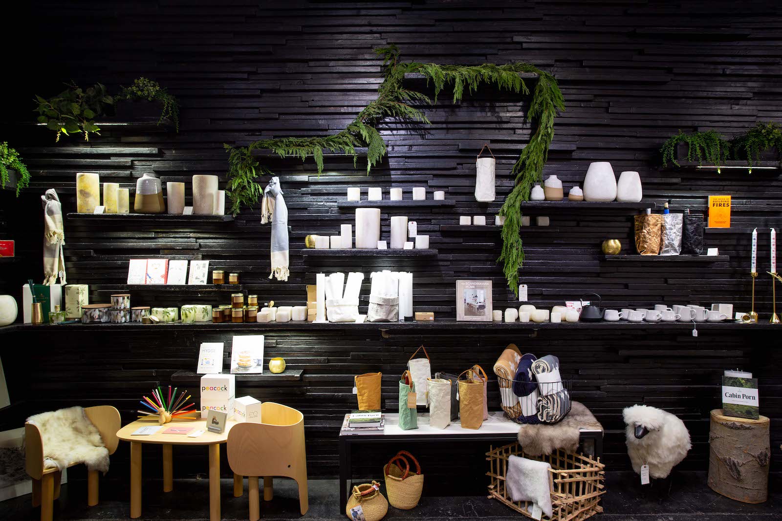 hygge market shelves The Source Hotel + Market Hall