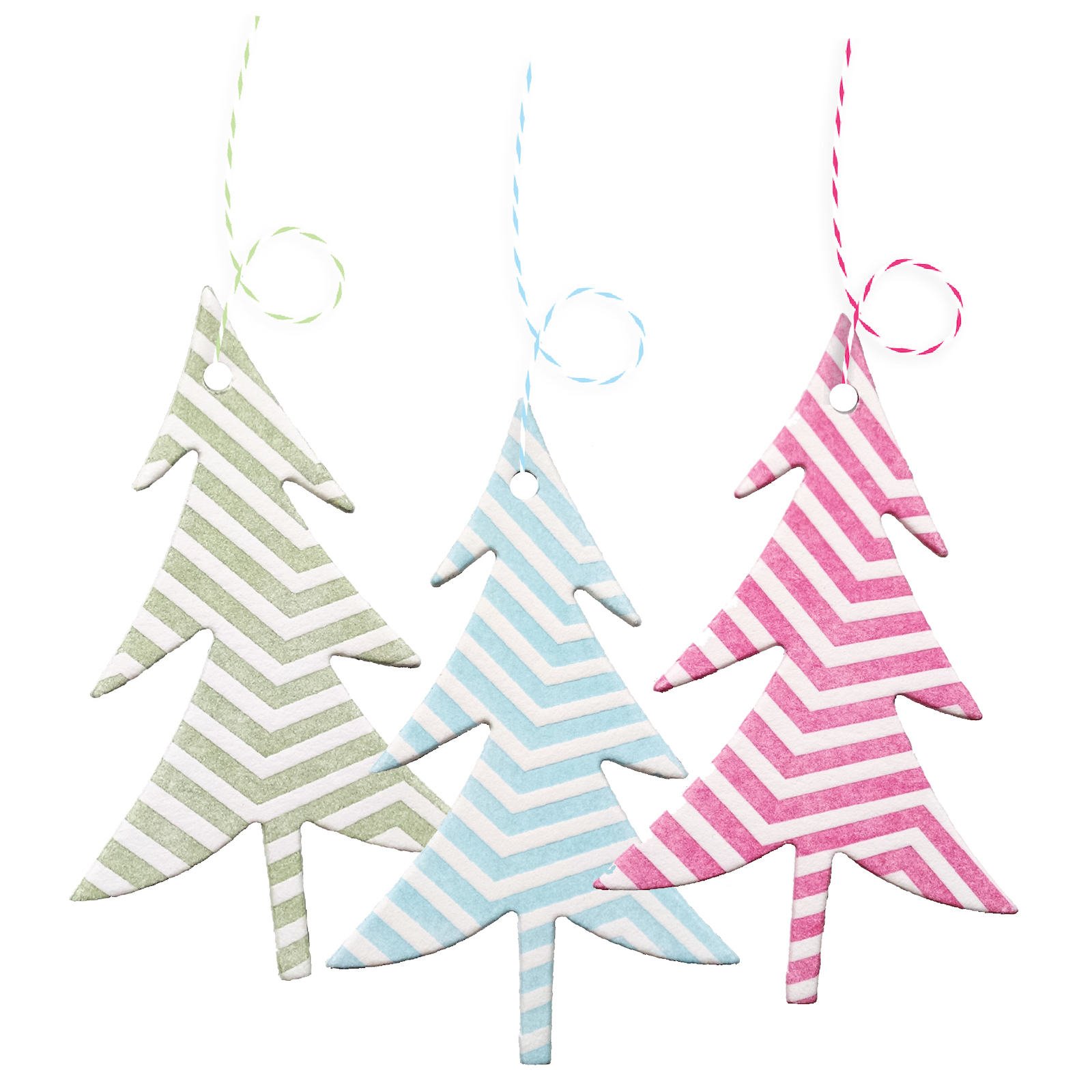 Idea Chic chevron tree tag Photo courtesy of Idea Chic
