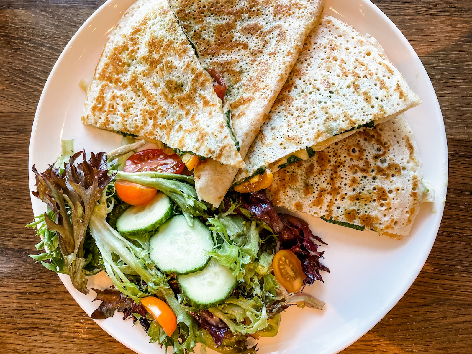 The Poulet Pistou crêpe at Le French. Photo by Riane Menardi Morrison