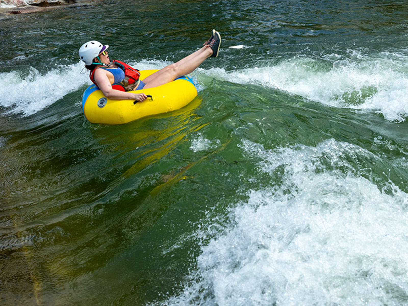 tubers goes over a drop