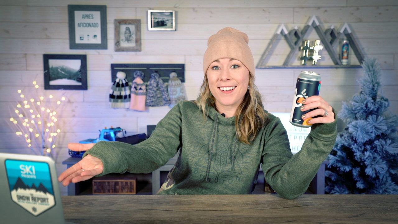 Halley O'Brien Celebrates the Snow Report's Emmy Win