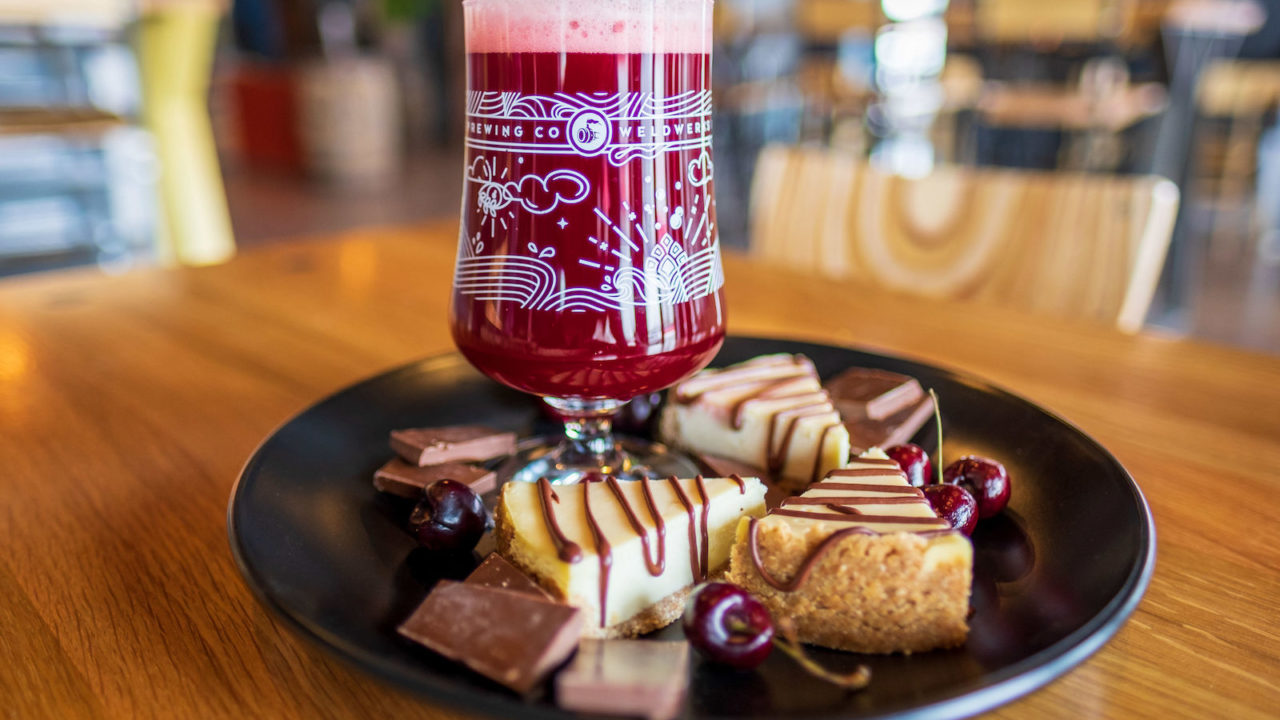 WeldWerks Chocolate Cherry Cheesecake beer. Photo courtesy of WeldWerks Brewing
