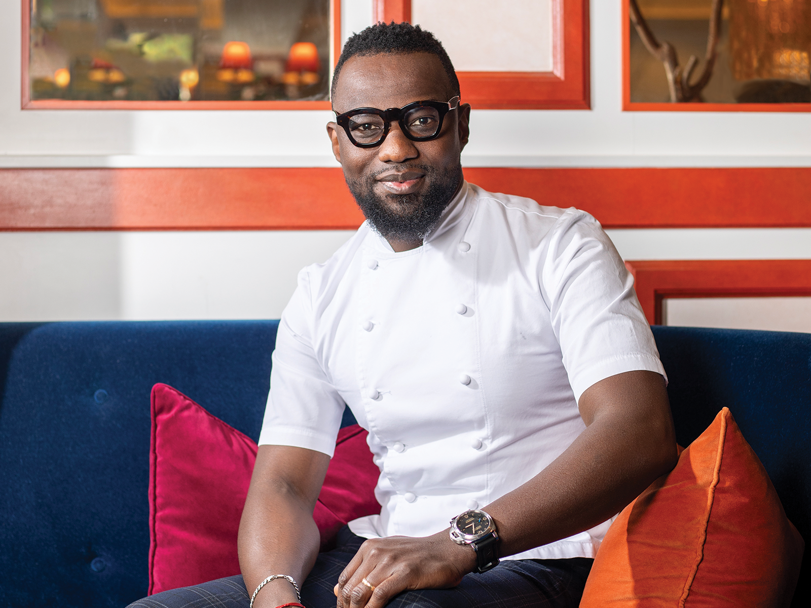 portrait of chef Sosthène Kaboré