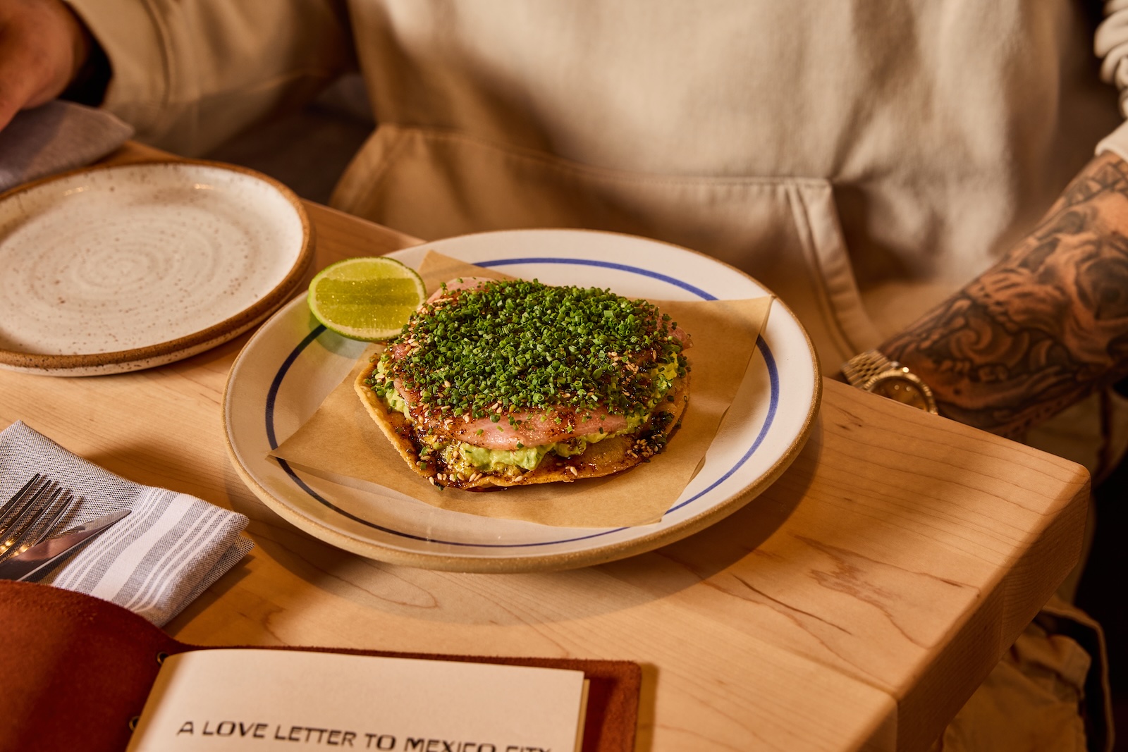 The toro tiradito at Mezcaleria Alma