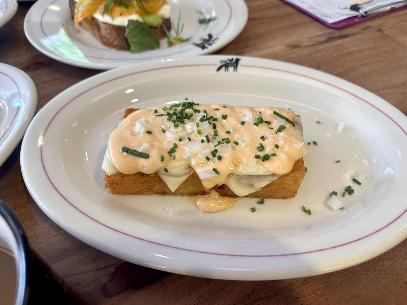 Fox and the Hen's animal-style hash brown