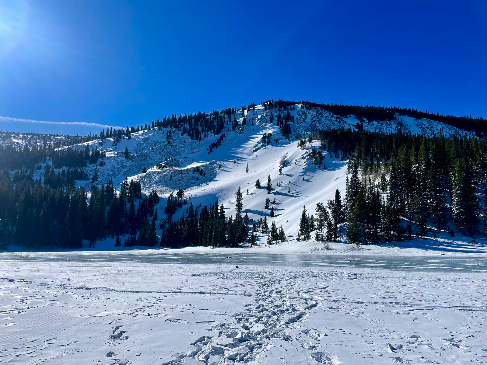 Nederland Lost Lake via Hessie Trail Snowshoe Hike 5280