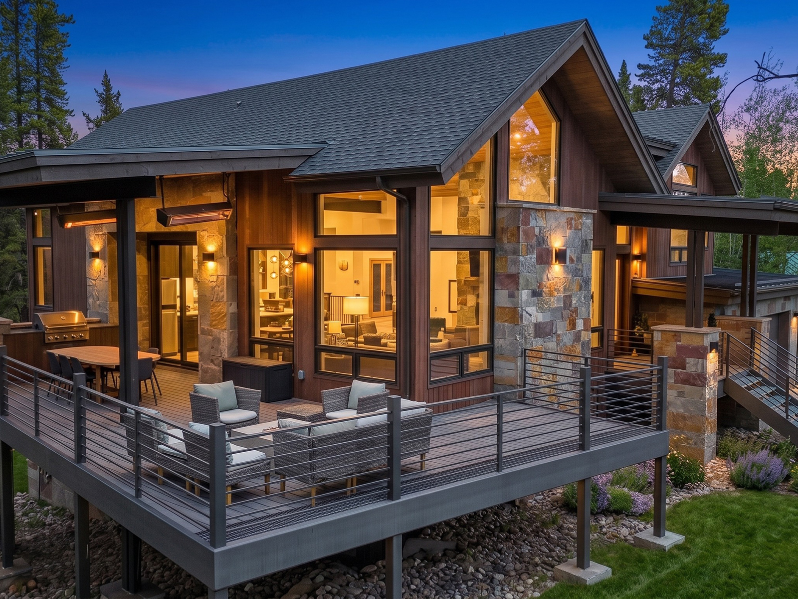An outdoor patio