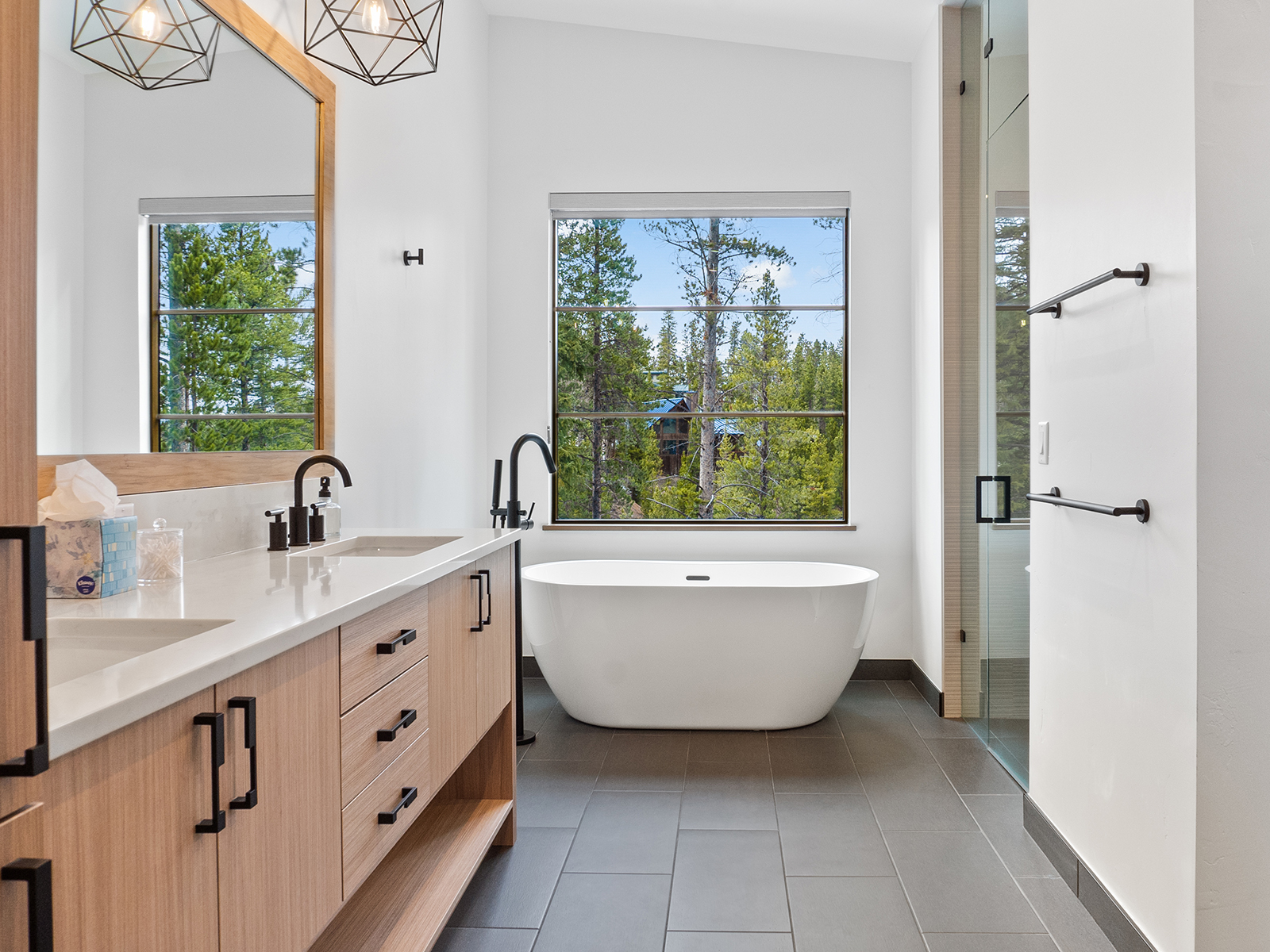 A luxurious bathtub