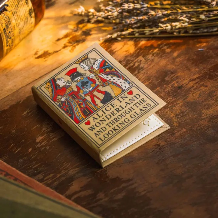 Alice in Wonderland book wallet