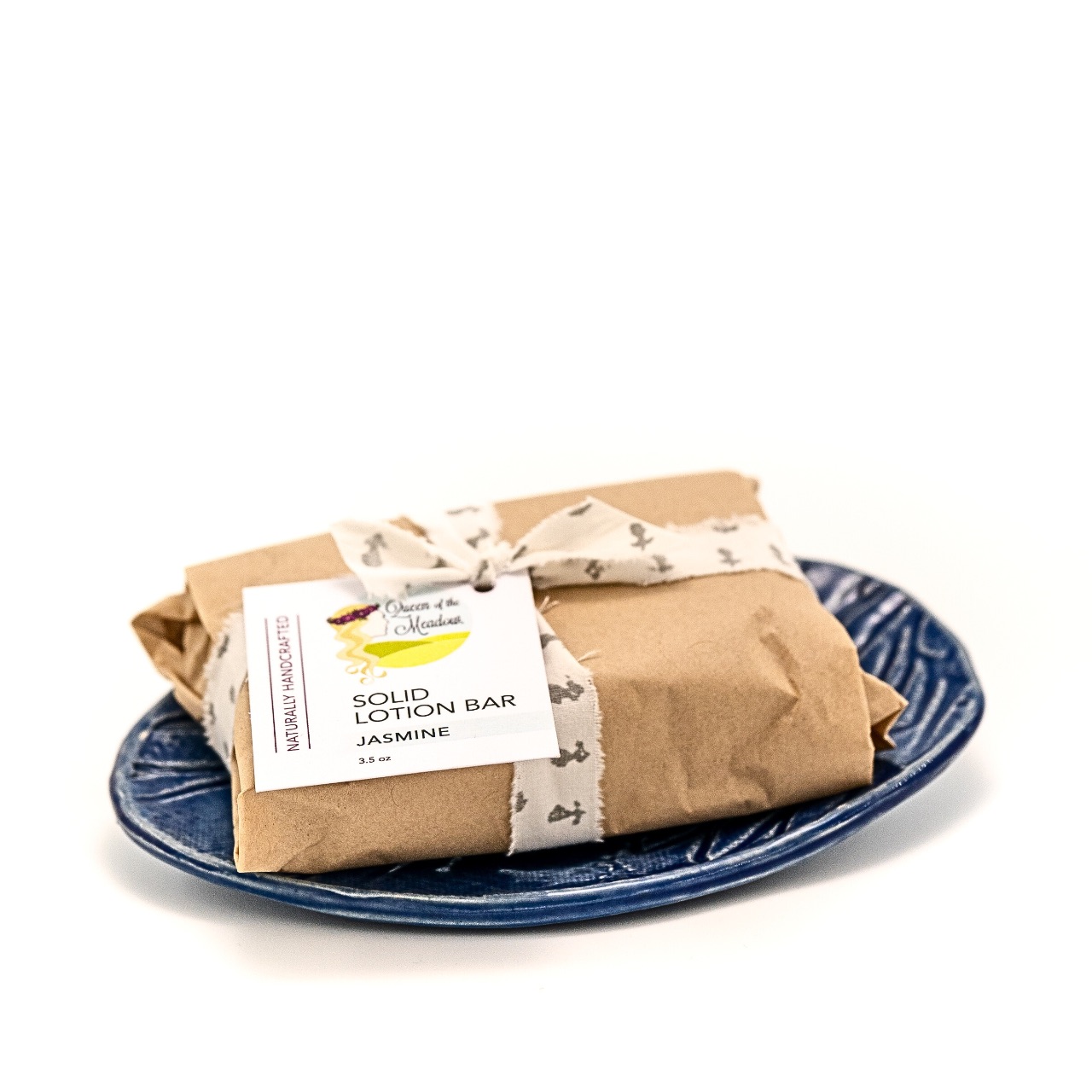 Lotion in a ceramic dish