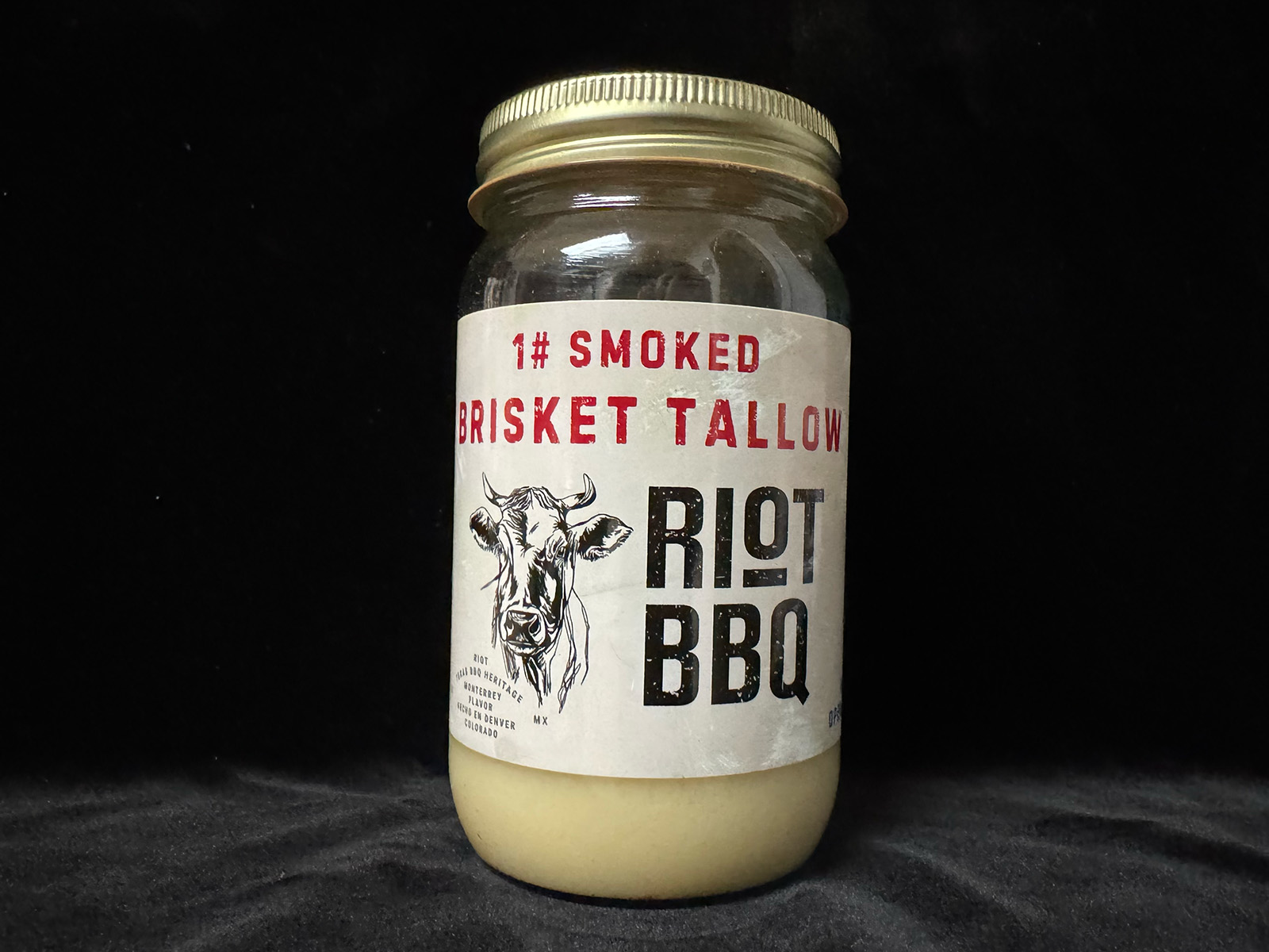 Jar of beef tallow