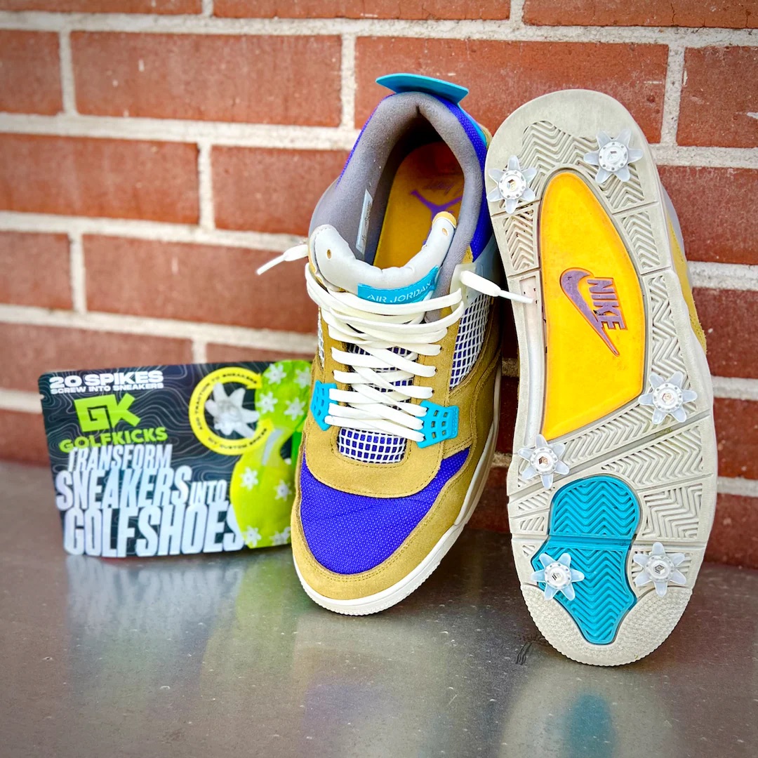 shoes with traction kit on bottom