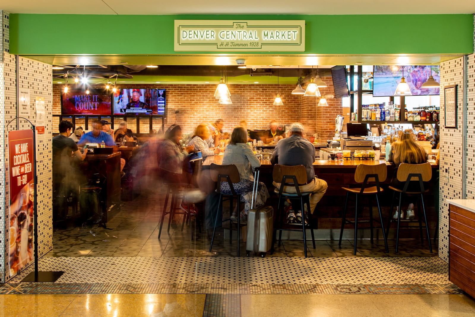 A bar at Denver International Airport