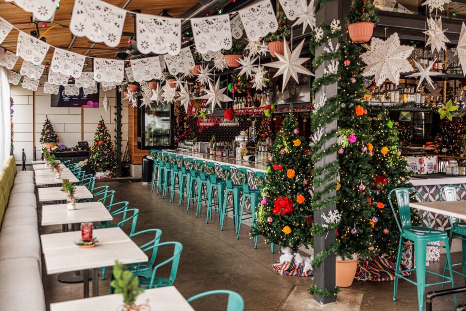 The heated patio at Blanco Navidad. Photo courtesy of Blanco Cocina & Cantina