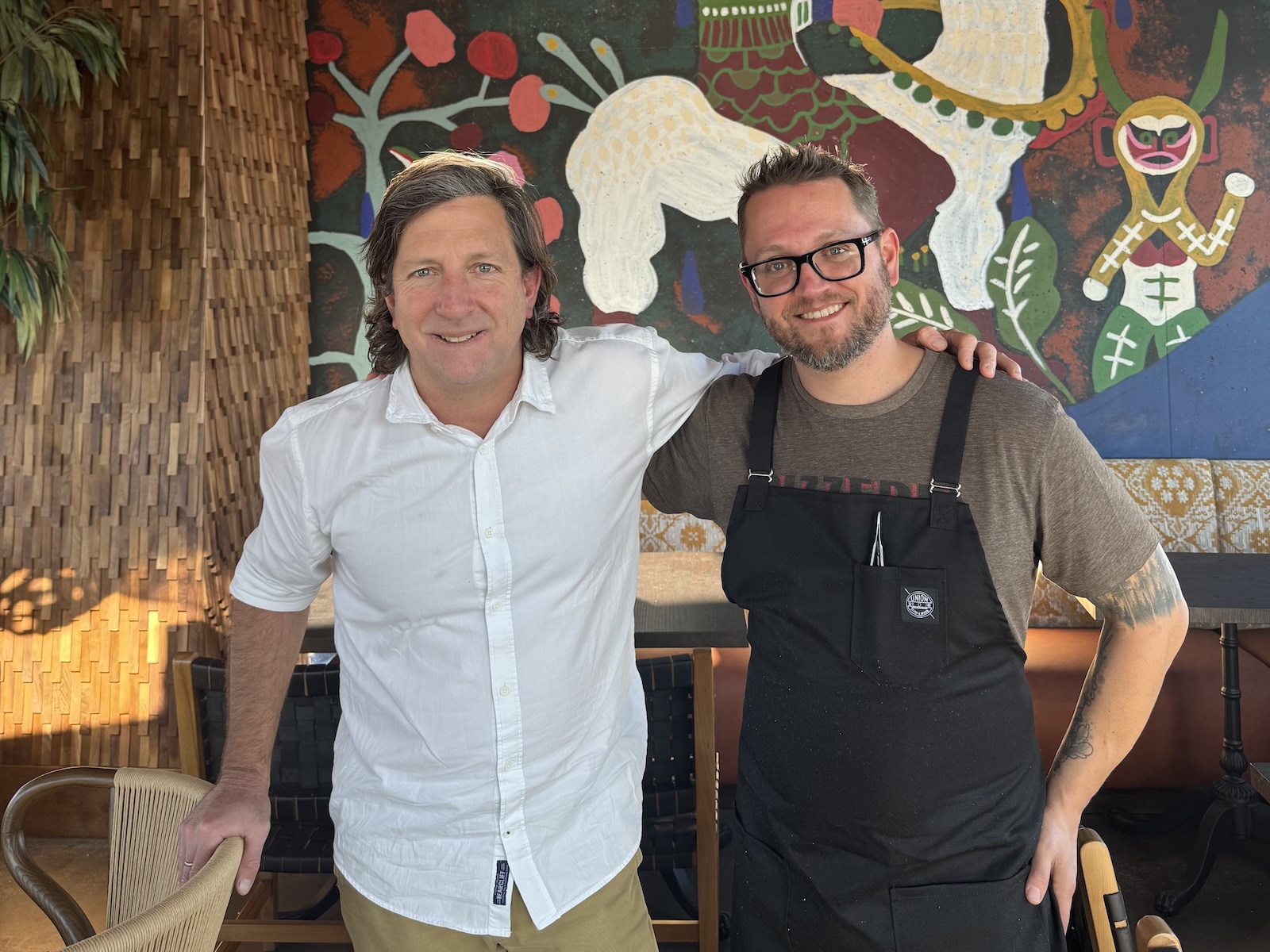 Cimera consulting chef Diego Muñoz from Peru and executive chef Geoff Cox