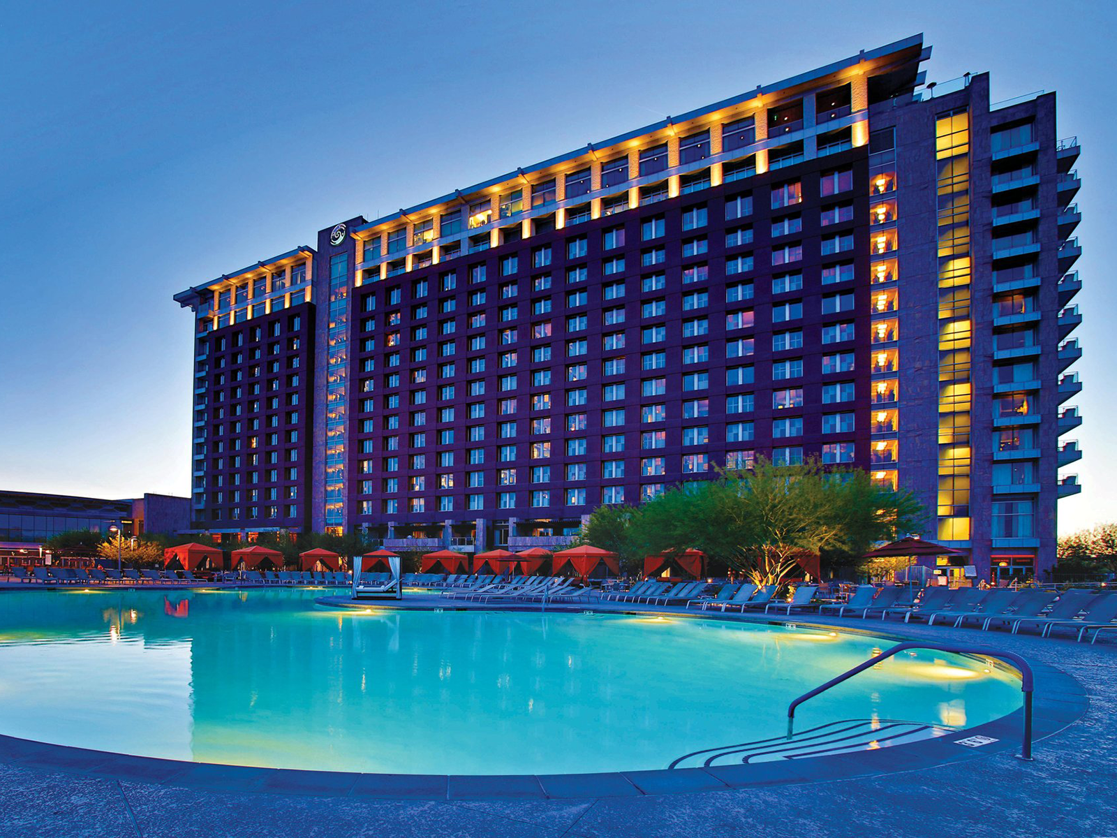 Talking Stick Resort at dusk