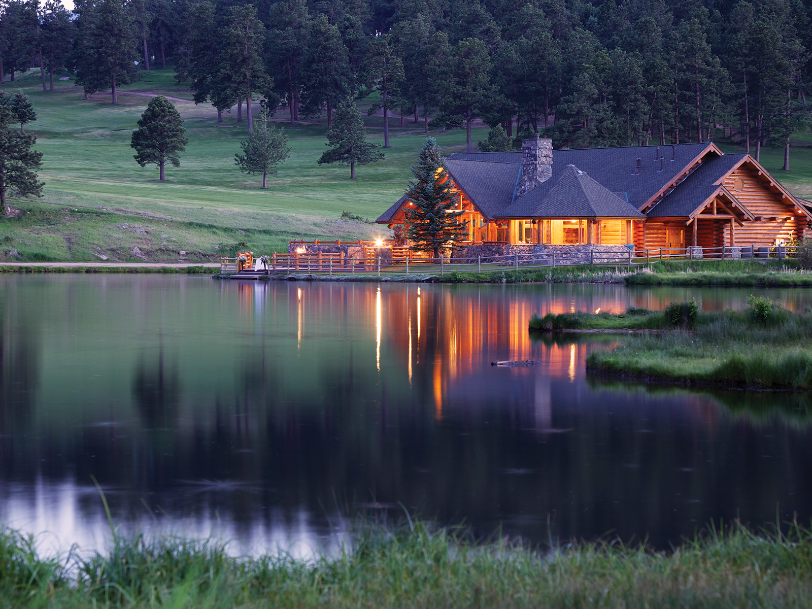 Evergreen Lake in Colorado