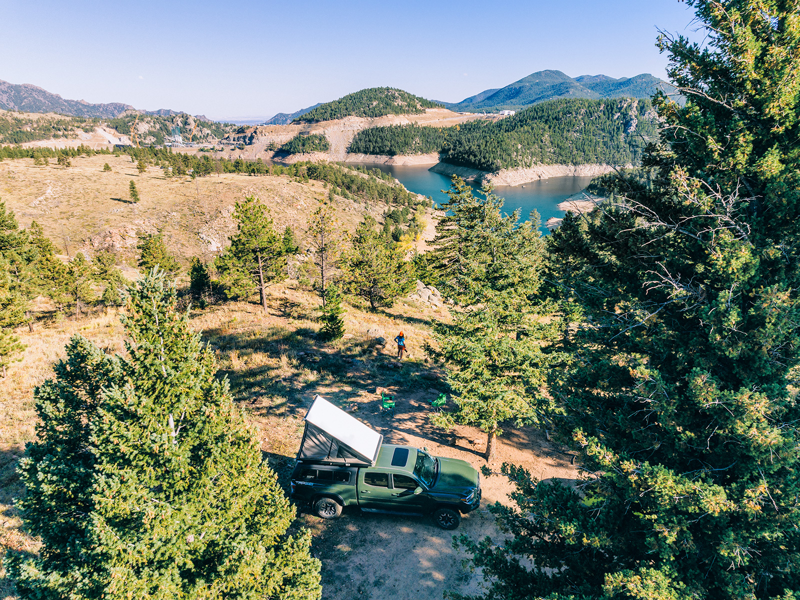 Camping on Winiger Ridge at Gross Reservoir in Colorado