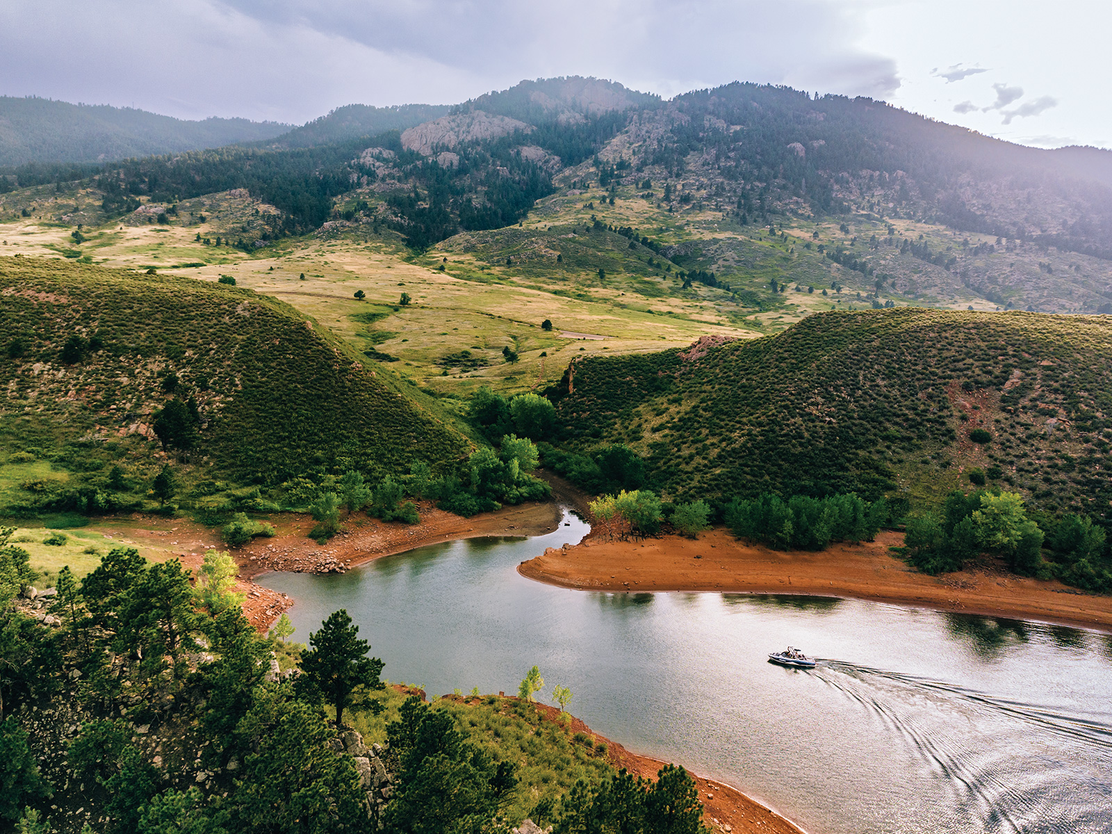 Horsetooth Reservoir in Colorado