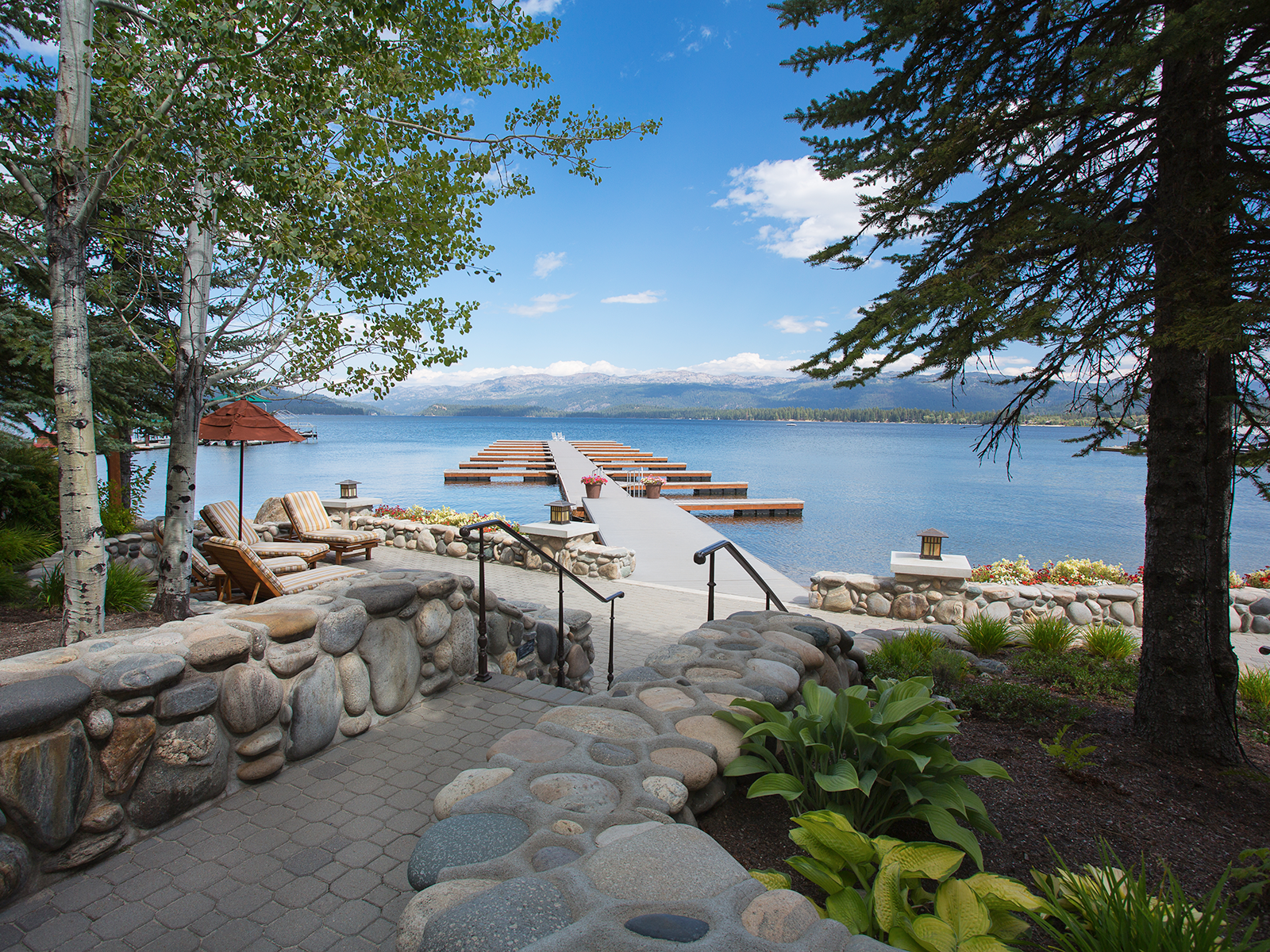 The dock at the Shore Lodge