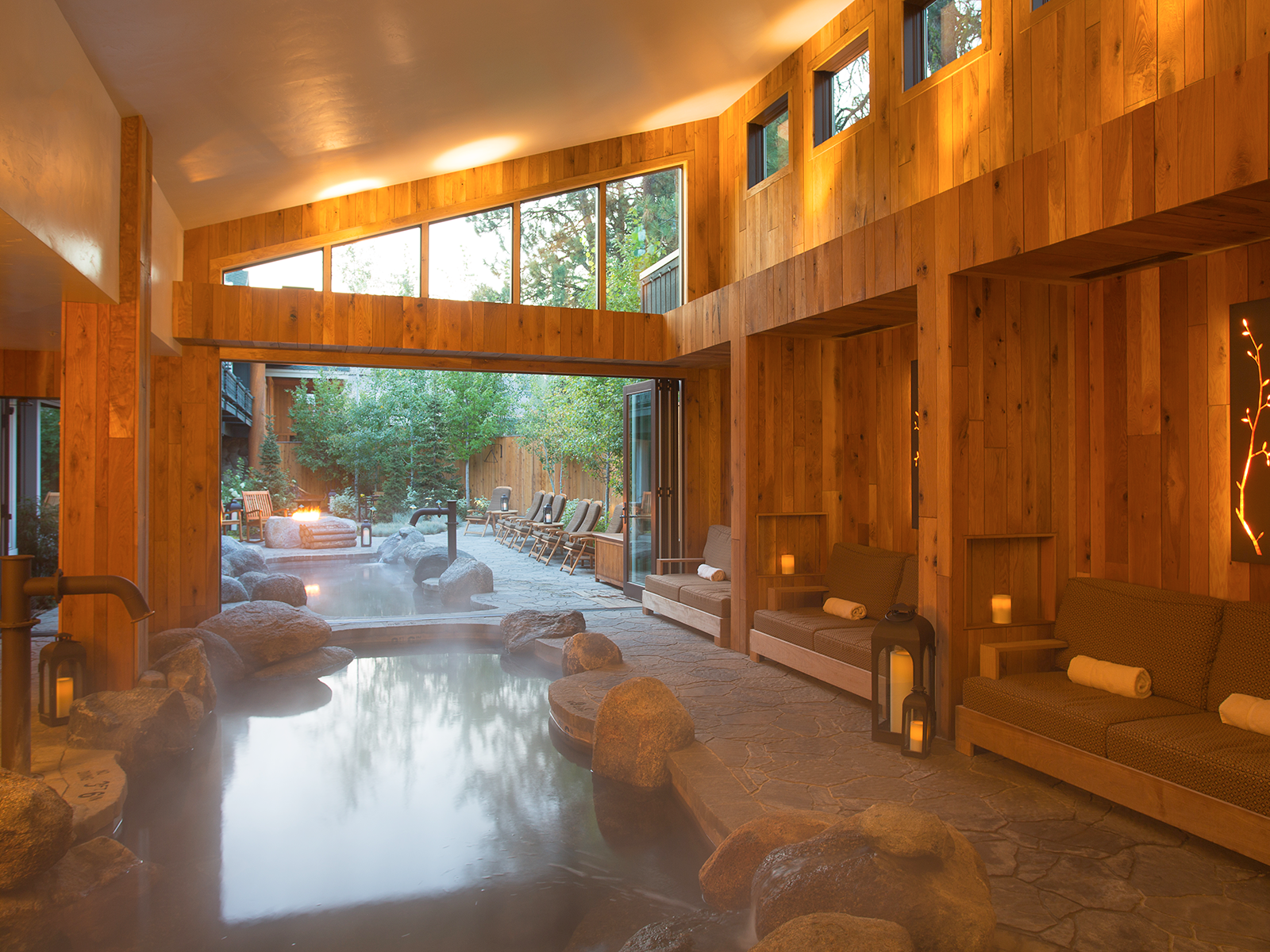 Inside the spa at the Shore Lodge