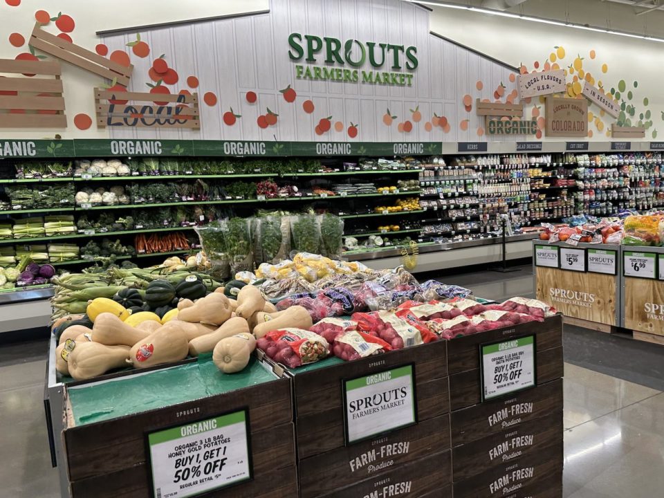 The produce section of a Sprouts Farmers Market