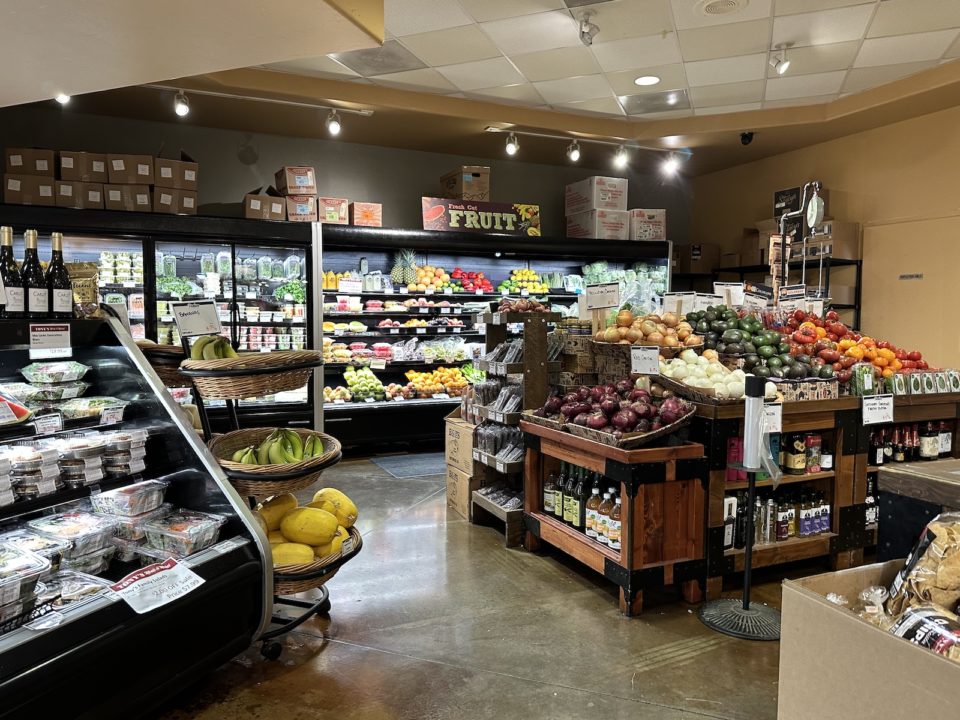 The produce section at Tony's Meats and Market