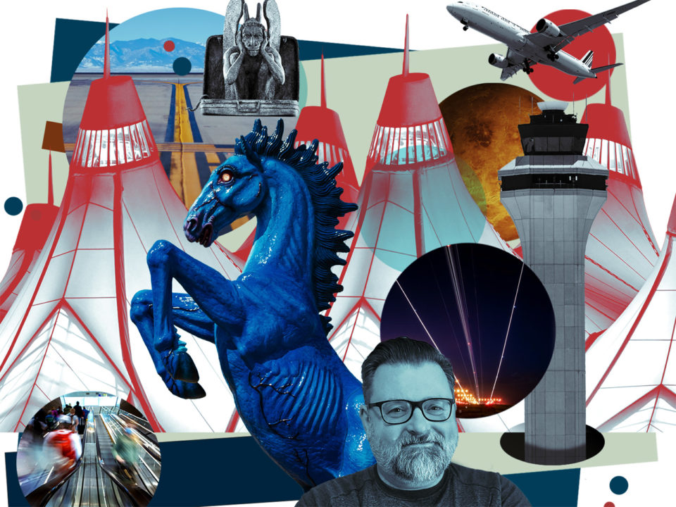 A photo illustration of the weird stuff at DIA