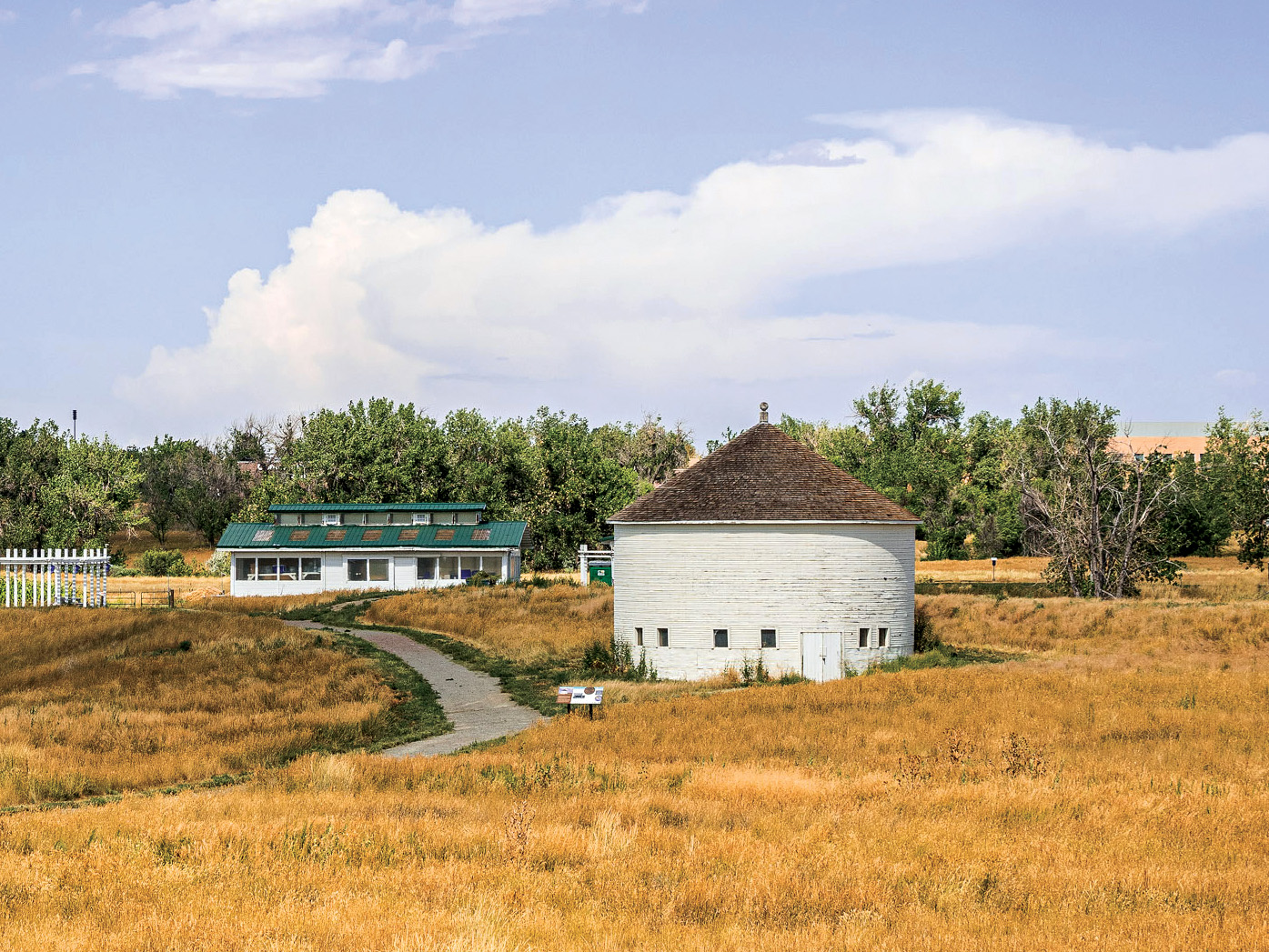The DeLaney Round Barn at Mile 55 of the High Line Canal