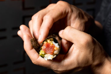 A handroll from Temaki Den in Denver