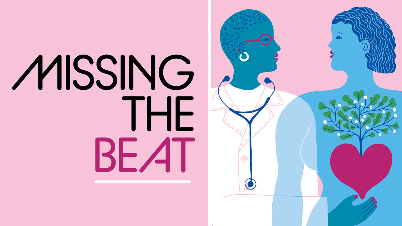 Illustration of a woman and doctor