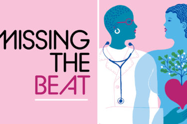 Illustration of a woman and doctor
