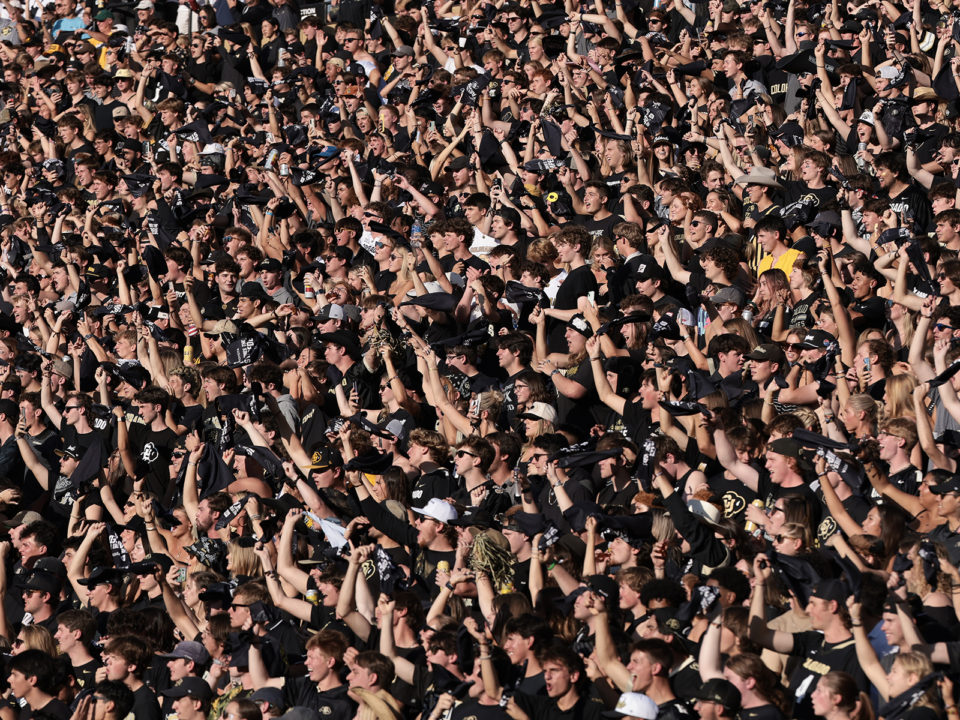 Buffs fans at Folsom Field
