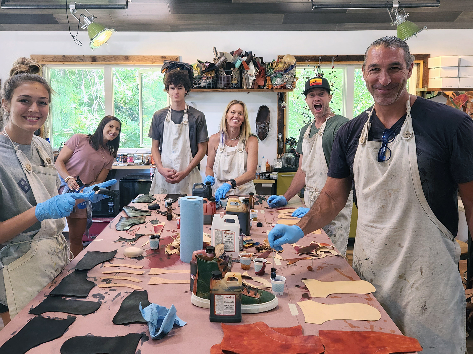 Making shoes at the Colorado Shoe School