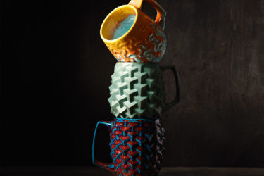 Three mugs from Hammerly Ceramics