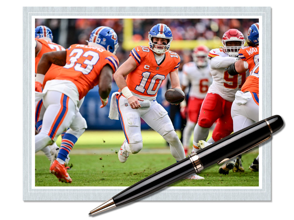 Bo Nix of the Denver Broncos