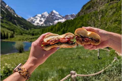 bagels at Maroon Bells