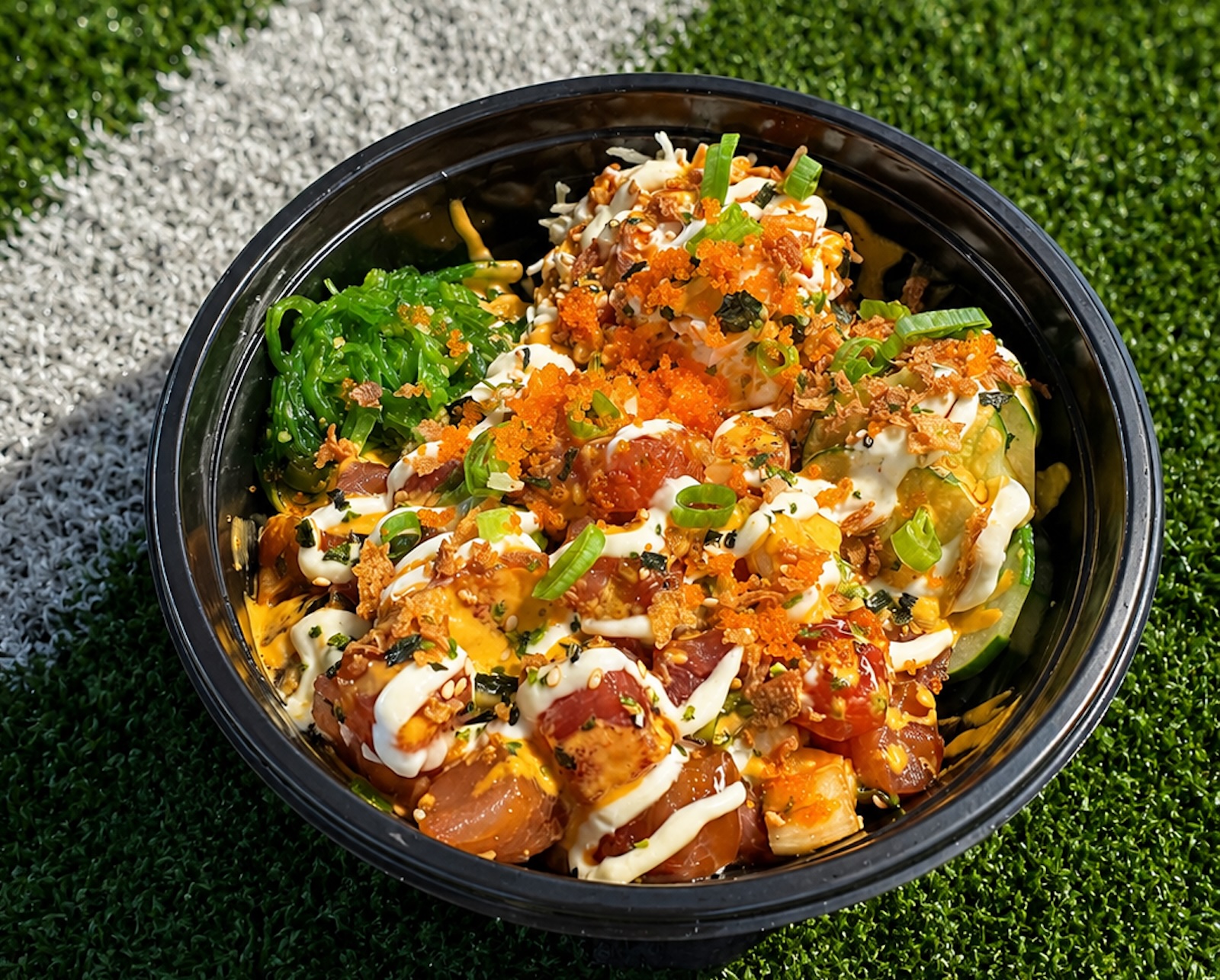 Tuna poke nachos from Aloha Cones